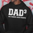 Dad3 Dad Grandpa Great Grandpa Fathers Day Grandfather Hoodie Unique Gifts