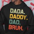 Dada Daddy Dad Bruh Vintage Fathers Day Dad Hoodie Funny Gifts