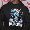 Dadacorn Unicorn Dad And Son Daughter Papa Father's Day Hoodie Funny Gifts