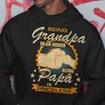 Damen Being Grandpa Is An Honor Being Papa Is Priceless Best Dad Mit-Ausschnitt Kapuzenpullover Lustige Geschenke