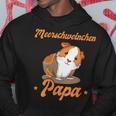 Damen Meerschweinchen Papa -Ater Jungen Männer Zumatertag Mit-Ausschnitt Kapuzenpullover Lustige Geschenke