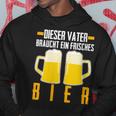 Damenatertag Saufenater Frisches Bier Papa Mit-Ausschnitt Kapuzenpullover Lustige Geschenke