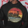 Dampflokomotive Eisenbahner Dampflok Vintage Hoodie Lustige Geschenke