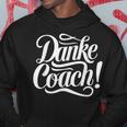 Danke Coach Trainer Abschied Fitness Fussball Kapuzenpullover Lustige Geschenke