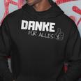 Danke Dankeschöndanke Für Alles Danklich German Language Hoodie Lustige Geschenke