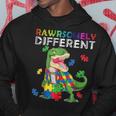 Dare To Be Yourself Different Autism Awareness Dinosaur Hoodie Unique Gifts
