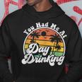 You Had Me At Day Drinking Retro Beach Summer Hoodie Personalized Gifts