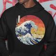 De La Gran Ola De Kanagawa Hokusai Japonés Hombres Retros Sudadera Regalos divertidos