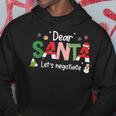 Dear Santa Let's Negotiate Christmas Lights Family Matching Hoodie Unique Gifts