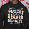 Delivering The Cutest Bunnies Easter Labor & Delivery Nurse Hoodie Unique Gifts