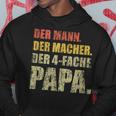 Der Mann Der Macher Der 4 Fach Papa 4 Children S Kapuzenpullover Lustige Geschenke