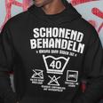 Dieses Gute Stück Ist 40 Schonend Treateln 40Th Birthday Hoodie Lustige Geschenke