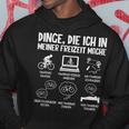 Dinge Die Ich In Meiner Freizeit Mache Bicycle Cyclist Kapuzenpullover Lustige Geschenke