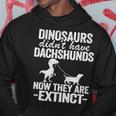 Dinosaurier Didn't Have Dackel Kinder Doxie Hund Papa Wiener Kapuzenpullover Lustige Geschenke