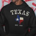 Distressed Texas State Flag Map Hoodie Personalized Gifts