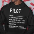 Divertido Título De Trabajo De Pilot Definition Sudadera Regalos divertidos