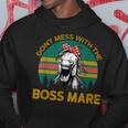 Don't Mess With The Boss Mare Horseback Riding Vintage Hoodie Unique Gifts