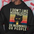 I Don't Like Morning People Introvert Introverted Antisocial Hoodie Unique Gifts