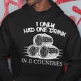 Drinking Around The World Adult Vacation Showcase 11 Country Hoodie Unique Gifts