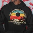 Dripping Springs Tx Texas Total Solar Eclipse 2024 Hoodie Unique Gifts
