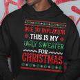 Due To Inflation This Is My Ugly Sweater Christmas Pjs Hoodie Personalized Gifts