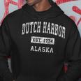 Dutch Harbor Alaska Ak Vintage Established Sports Hoodie Unique Gifts