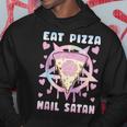 Eat Pizza Hail Satan Occult Satanic Hoodie Lustige Geschenke
