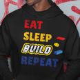 Eat Sleep Build Repeat Klemmbaustein Spielzeug Stones Hoodie Lustige Geschenke