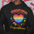 Educational Diagnostician Hand Print Inspriring Quote Hoodie Unique Gifts