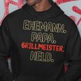 Ehemann Papa Grillmeister Kapuzenpullover Lustige Geschenke