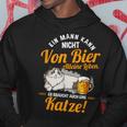 Ein Mann Kann Nichton Bier Alleine Leben Ein Mann Kann Nichton Bier Kapuzenpullover Lustige Geschenke