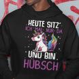 Einhörner Heute Sitz´ Ich Mal Nur Da Und Bin Hübsch Einhorn German Hoodie Lustige Geschenke