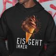 Eis Geht Immer Eisparele Eiscafe Schokoladeneis Orange Kapuzenpullover Lustige Geschenke