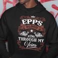 Epps Blood Runs Through My Veins Vintage Family Name Hoodie Funny Gifts