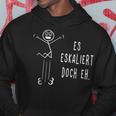 Es Escaliert Doch Eh Techno Rave Saufen Party Stick Figure Hoodie Lustige Geschenke