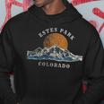 Estes Park Colorado With Mountain Sunset Scene Hoodie Unique Gifts