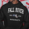 Fall River Massachusetts Ma Vintage American Flag Hoodie Unique Gifts