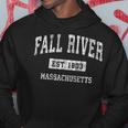 Fall River Massachusetts Ma Vintage Sports Established Desig Hoodie Unique Gifts