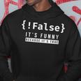 False Programmer Coding Code Coder Software Hoodie Personalized Gifts