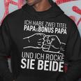 Father's Day Dad Ich Habe Zwei Titel Papa Und Bonus Papa S Kapuzenpullover Lustige Geschenke