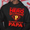 Father's Day Present Dads Super Hero Called Papa Hoodie Funny Gifts