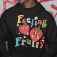 Feeling Fruity Lesbian Strawberry Cottagecore Lgbt Pride Hoodie Unique Gifts