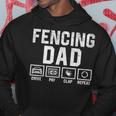 Fencing Dad Drive Pay Clap Repeat Fencer Daddy Hoodie Unique Gifts