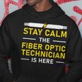 Fiber Optic Technician Sty Calm Lustige Optische Faser Hoodie Lustige Geschenke