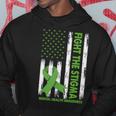 Fight The Stigma Mental Health Awareness Green Ribbon Hoodie Funny Gifts