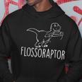 Flossoraptor Flossing Cute Dinosaur Dental BabeHoodie Unique Gifts