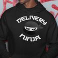 Food Delivery Ninja Pizza Mailman Truck Multitasking Driver Hoodie Unique Gifts