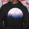 Forest Scene Mountain Silhouette Hoodie Unique Gifts