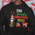 Fox Family Name Fox Family Christmas Hoodie Funny Gifts