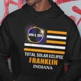 Franklin Indiana Solar Eclipse 2024 Us Flag Hoodie Personalized Gifts